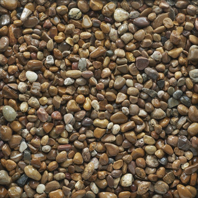 Coastal Shore Bulk Bag 850 kg Pebbles - 20-45 mm Mixed Brown Quartzite Stone - L10 x W10 x H8 cm - 4