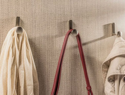 Coat Hat Hooks Twin Robe Door Dress Bathroom Towel Bag Wall Hanger ...
