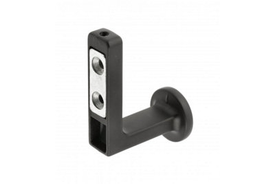 Coat Hat Hooks Twin Robe Door Dress Bathroom Towel Bag Wall Hanger Black matt Arco - 4