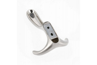 Coat Hat Hooks Twin Robe Door Dress Bathroom Towel Bag Wall Hanger Chrome Cordoba - 5