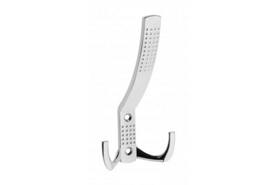 Coat Hat Hooks Twin Robe Door Dress Bathroom Towel Bag Wall Hanger Satin WZ-A0