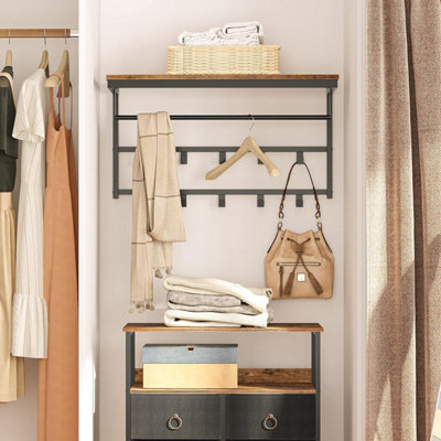 Wall Mounted Coat Hooks Hooks For Closet Wall Coat Rack Wall