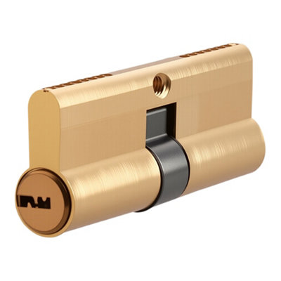 Coated Euro Cylinder Single Open Copper Cylinder Door Lock Cylinder (L) 7cm