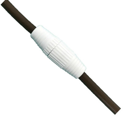 Coaxial Aerial Digital TV Cable Joiner Click and Screw Fit Repair Coupler Extender Adaptor for Coax Cable Pack 1