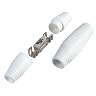 Coaxial Aerial Digital TV Cable Joiner Click and Screw Fit Repair