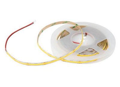 COB LED tape, 40W, IP20, 8mm, roll 5m, 12V, cold white