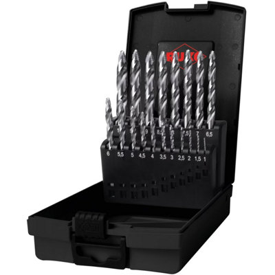 Cobalt Drill Bit Set with Flowstep - Ruko Ultimate Cut Flow Step Cobalt 19 Piece Set