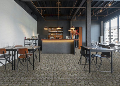 Cobblestone Effect Vinyl Flooring 2m x 2m (4m2)
