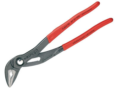 Cobra Es Extra Slim Water Pump Pliers Pvc Grip 250Mm - 34Mm Capacity