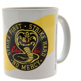 Cobra Kai No Mercy Mug White/Black/Yellow (One Size)