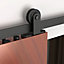 Coburn Flat Track 100 Sliding Door Kit with top mount hangers in black finish for one door upto 1000mm wide