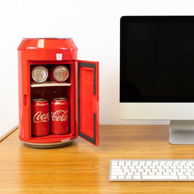 Coca-Cola 5.4L Mini Fridge, Portable Cooler Holds 8 Cans, Giant Coke ...