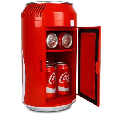 Coca-Cola 5.4L Mini Fridge, Portable Cooler Holds 8 Cans, Giant Coke ...