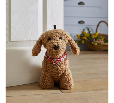 Cockapoo Animal Print 100% Cotton Shaped Doorstop