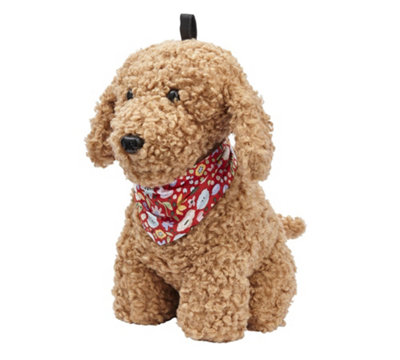 Cockapoo Animal Print 100% Cotton Shaped Doorstop