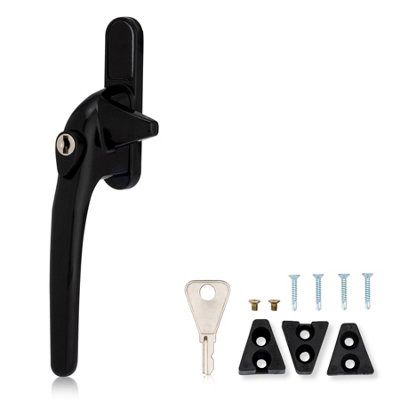 Cockspur Left Window Handle Installation Kit in Black