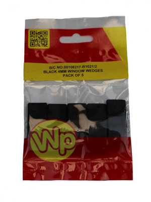 Cockspur Window Wedges - Black - 4mm - 5 Pack - 108217