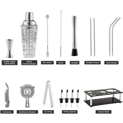 Cocktail Making Set 17pcs Cocktail Shakers Bar Accessories