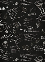 Cocktail Menu Chalkboard Wallpaper