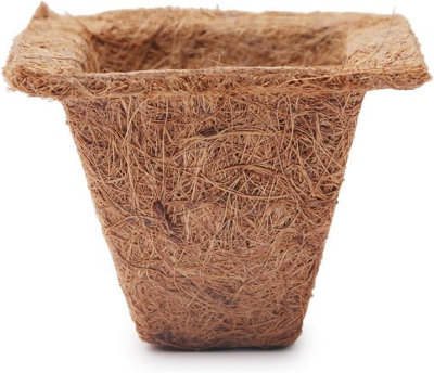 Coco & Coir Biodegradable Plant Pots  Plastic Free Eco-friendly Propagation Pots (Square) (48, 8cm  3 icnhes)