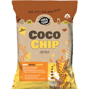 Coco&Coir Coco Chip Coir Mulch 50L Peat Free Mulch