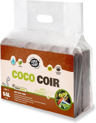 Coco&Coir Coco Grow - 6 x 650g - Peat Free Compost