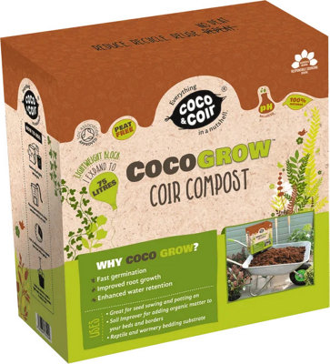 Coco&Coir Coco Grow - 75L/5KG - Peat Freee Compost