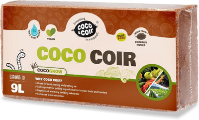 Coco&Coir Coco Grow - 9L/650g - Peat Free Compost