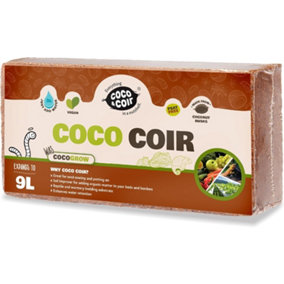 Coco&Coir Coco Grow - 9L/650g - Peat Free Compost