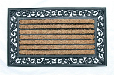 Coco&Coir Door Mat Heavy Duty Thick Coir Natural Non-Slip Backing Tuffscrape Outdoor Door Mat 45 x 75 cm THE PHEASANT