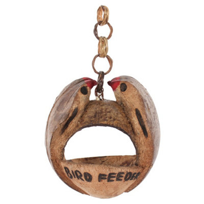 Coconut Hanging Garden Bird Feeder