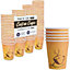 Coffee Cups for Hot Drinks with Insulated Lining Cups (Disposable 8oz Cups - 100 Pack)