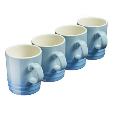 Coffee Cups Mugs Set of 4 Cups Stoneware 350ml