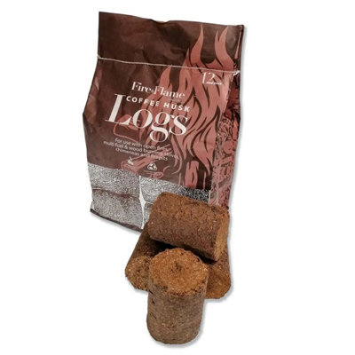 Coffee Husk Logs Eco Pack of 12