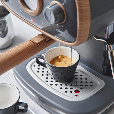 Coffee Machine Espresso Maker Barista Pro 15-Bar Pump Frothing Wand Nordic