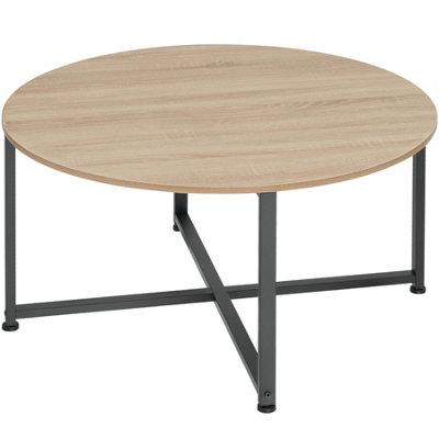 Coffee Table Aberdeen - round with height-adjustable plastic feet ...