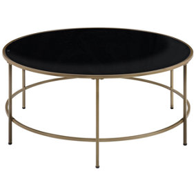 Coffee Table Black with Gold FLORENCE