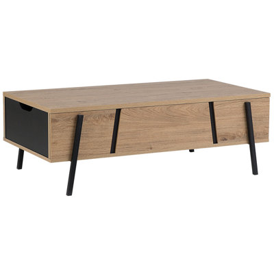 Coffee Table Chipboard Wood-like Light Wood BLACKPOOL