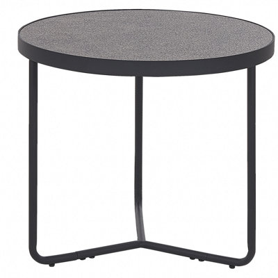 Coffee Table Concrete Effect with Black MELODY Small