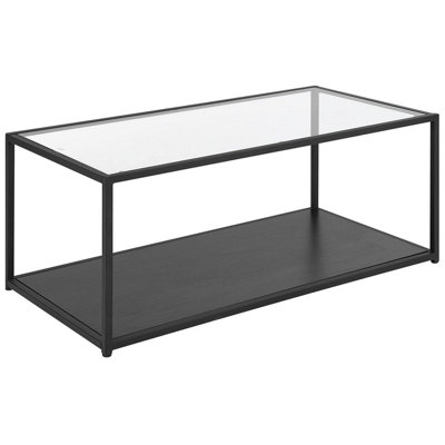 Coffee Table Glass Black MEDORA