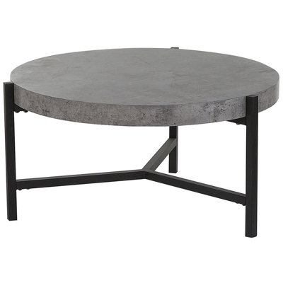 Coffee Table MDF Concrete Effect Light Grey BONITA