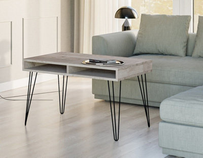 Metal hairpin legs for deals coffee table