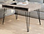 Coffee Table Storage Living Room Industrial Metal Hairpin Leg Grey Oak Effect MR