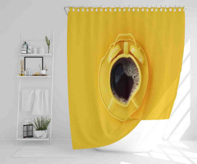Coffee Time Shower Curtain / Default Title Price Comparisons | Compare The Build