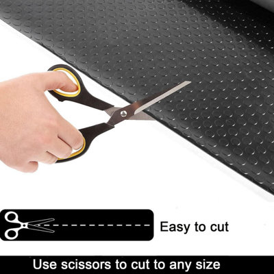 Coin Pattern Anti-Slip Rubber Flooring Roll 5mm Thick 1.5m Wide x 7m ...