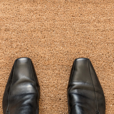 Coir Door Mat Heavy Duty Non-Slip - 1m x 0.4m - 17mm Thick Entrance Matting - 4
