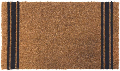 Coir Doormat Gainsborough  Black Stripe 40x70 cm
