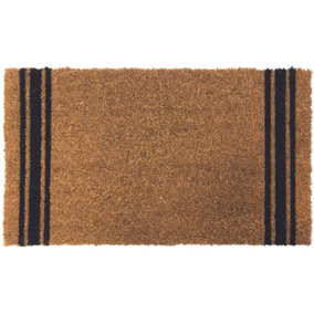 Coir Doormat Gainsborough  Black Stripe 40x70 cm