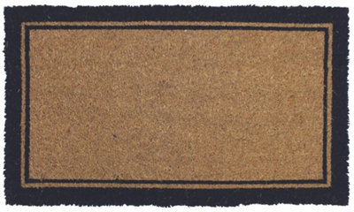 Coir Doormat Gainsborough Border Black 40x70 cm