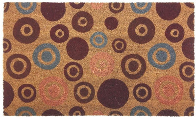 Coir Doormat Gainsborough Circles 45x75 cm